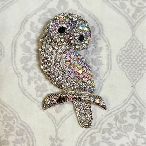 Sparkling Owl Brooch